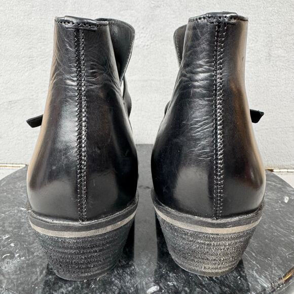 Sam Edelman Palmer Bootie Black Leather Pull On Women’s Size 9 US - Picture 4 of 8